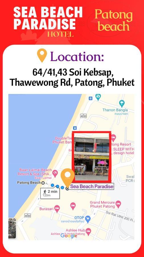 Sea Beach Paradise Patong Exterior foto